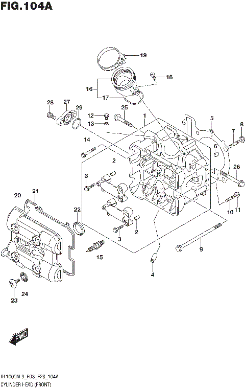 CYLINDER HEAD (FRONT)