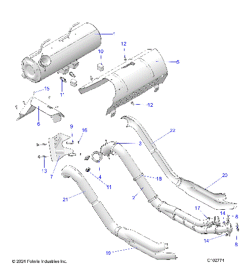 ENGINE, EXHAUST - A26SXM95AR (C102774)