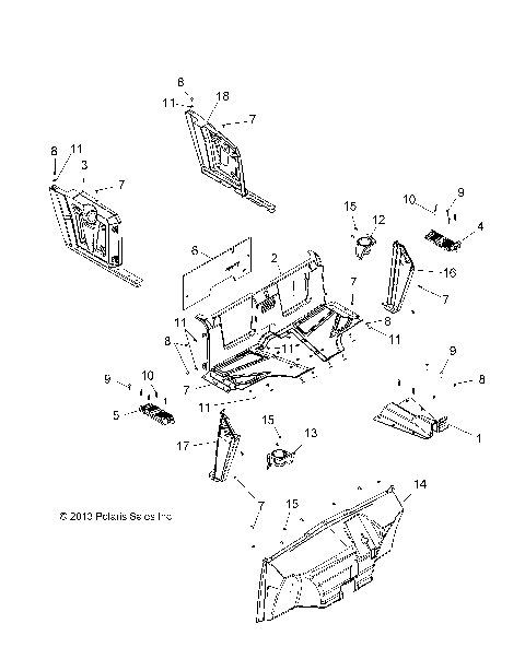 BODY, FLOOR and FENDERS - R14RH57FX (49RGRFLOOR14570)