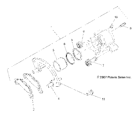 BRAKES, REAR CALIPER - A15SVA85HD (49ATVBRAKERR09Q60)