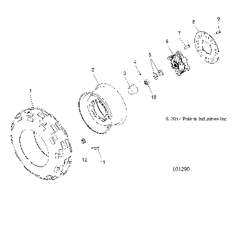 WHEELS, FRONT TIRE and BRAKE DISC - A20SWE57A1/3A1 (101290)