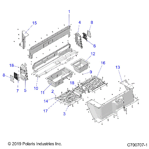 BODY, REAR CLOSEOFF, AND FENDERS - R20T6U99AM/AS/BM/BS (C700707-1)