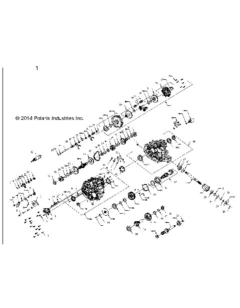 DRIVE TRAIN, MAIN GEARCASE - A15DAA32EA/EJ (49ATVGEARCASE1333373)