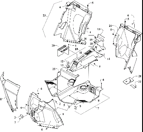 CONSOLE AND FLOOR PANEL ASSEMBLY [300002]