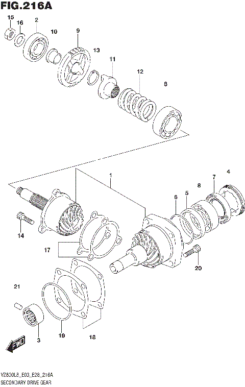 SECONDARY DRIVE GEAR