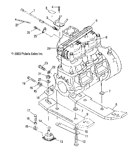 ENGINE MOUNTING - W045297DA/IA/IB (4990519051B04)