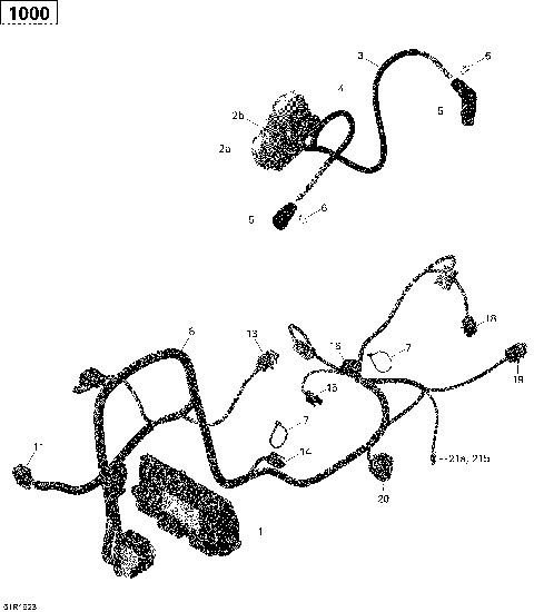 10- Engine Harness and Electronic Module - 1000 EFI