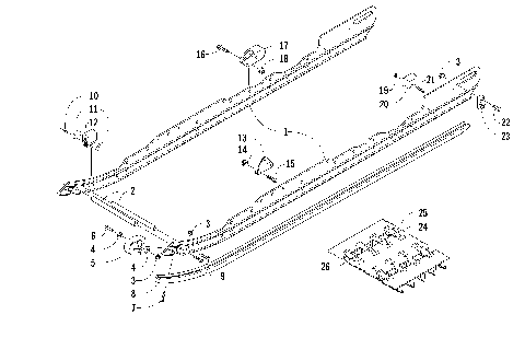 SLIDE RAIL AND TRACK ASSEMBLY [87775]