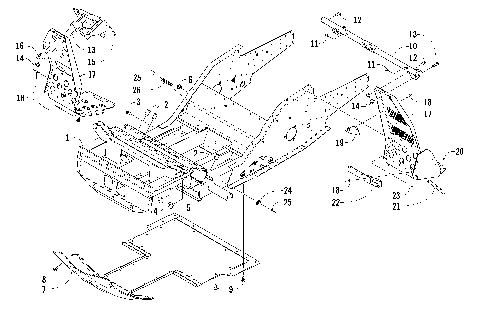 FRONT FRAME AND FOOTREST ASSEMBLY [86200]
