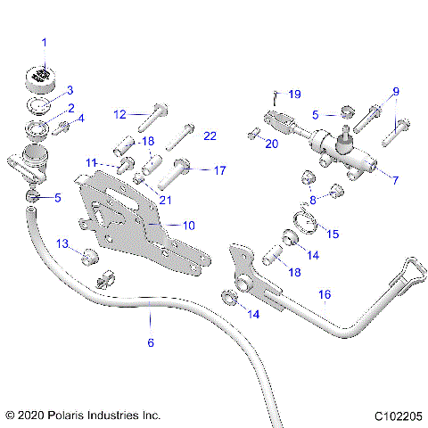 BRAKES, BRAKE PEDAL and MASTER CYLINDER - A25SLE95PF (C102205)