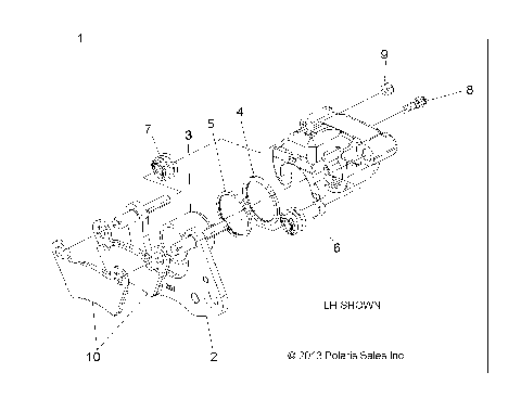 BRAKES, CALIPER, FRONT - A17DAH57A5 (49RGRCALIPER14570)