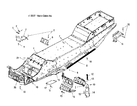CHASSIS, CHASSIS ASM. - S08NT3AS/ASA/AE (49SNOWCHASSIS08340TR)