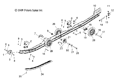 SUSPENSION, RAILS - S09PU7ES/EE (49SNOWSUSPRAIL09WIDE)