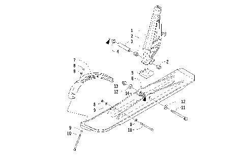 SKI AND SPINDLE ASSEMBLY [98416]