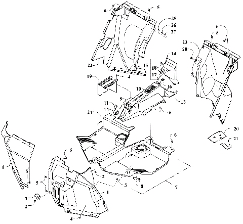 CONSOLE AND FLOOR PANEL ASSEMBLY [302774]