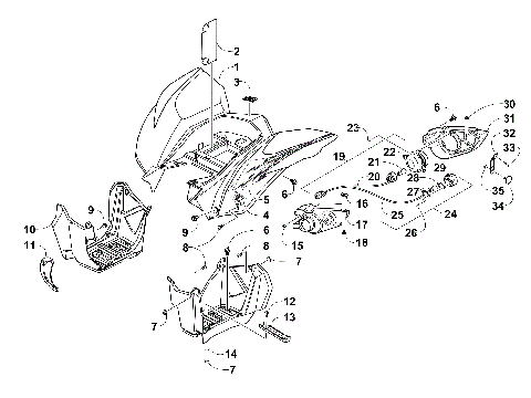 REAR BODY AND TAILLIGHT ASSEMBLY [300577]