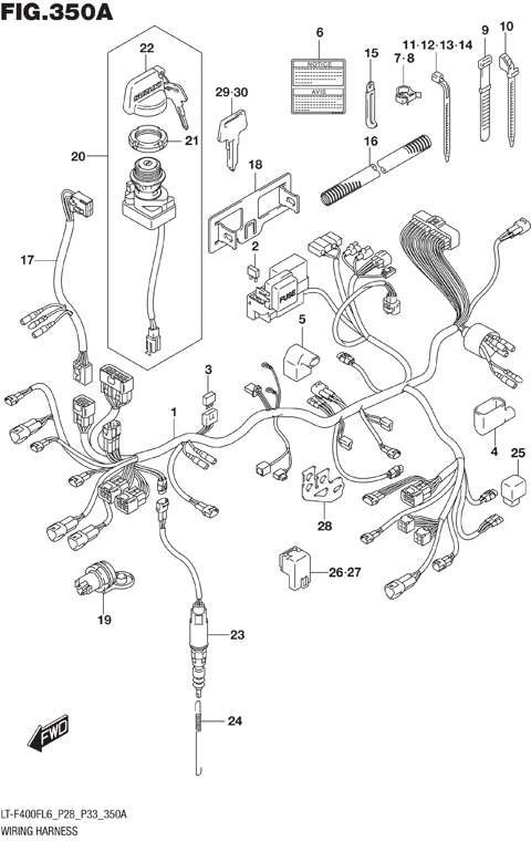 WIRING HARNESS (LT-F400FL6 P28)