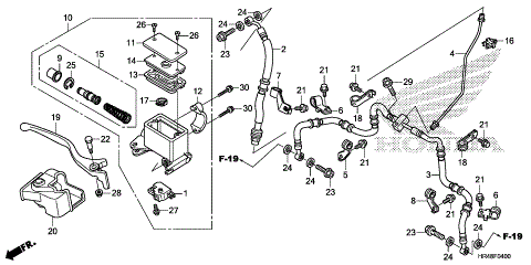 FRONT BRAKE MASTER       CYLINDER