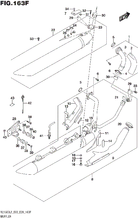 MUFFLER (VL1500TL8 E28)