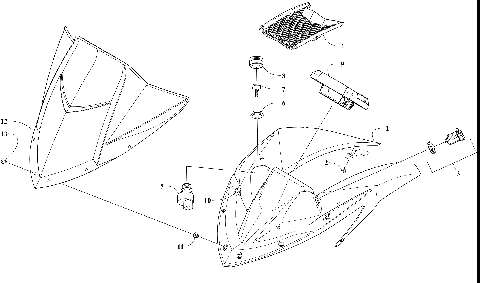WINDSHIELD AND INSTRUMENTS ASSEMBLIES [110288]