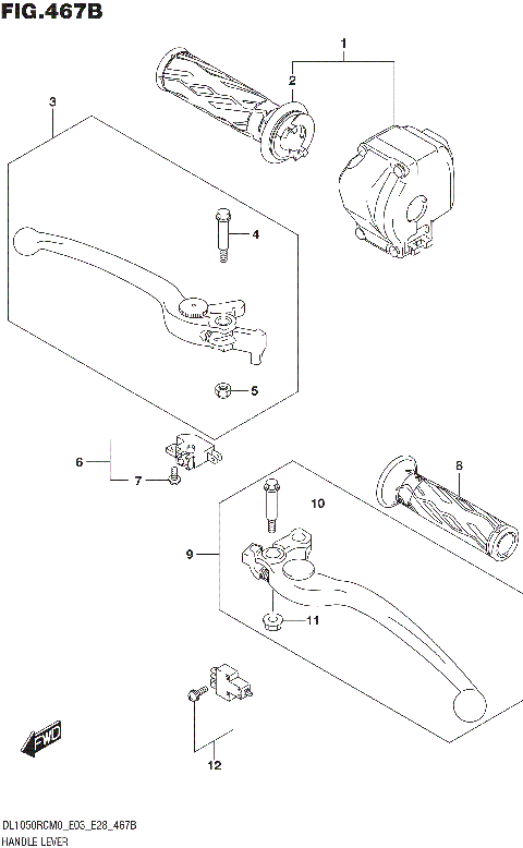 HANDLE LEVER (DL1050RC)