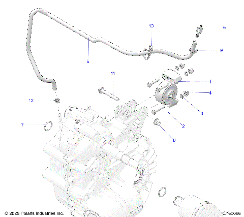 DRIVE TRAIN, MAIN GEARCASE MOUNTING - Z26NMX99A4/A6 (C760066)