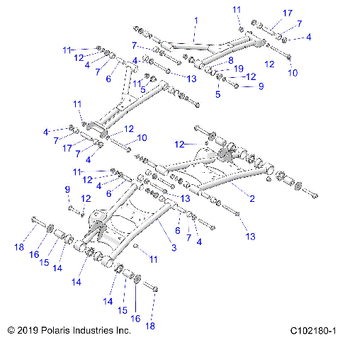 SUSPENSION, REAR - A26SLE95FJ/CJ/EJ (C102180-1)
