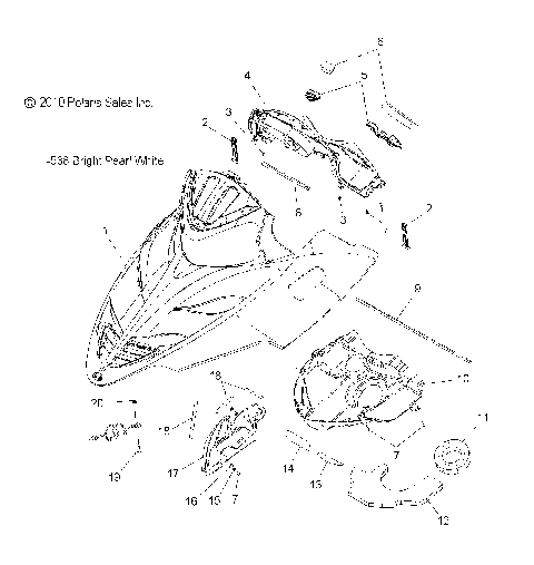 BODY, HOOD ASM. - S11PT5BSL/BEL (49SNOWHOOD11550TRG)