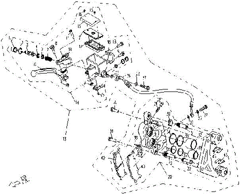 HYDRAULIC BRAKE  (FRONT)