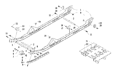 SLIDE RAILS AND TRACK ASSEMBLY [86577]