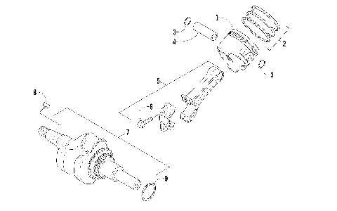 PISTON AND CRANKSHAFT ASSEMBLY [105918]