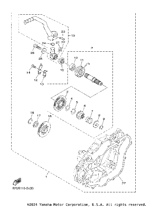 PARTS OPTION KICK STARTER