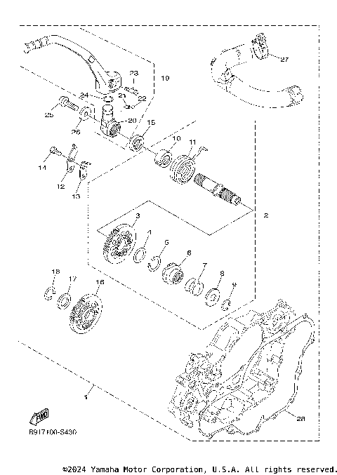 PARTS OPTION KICK STARTER