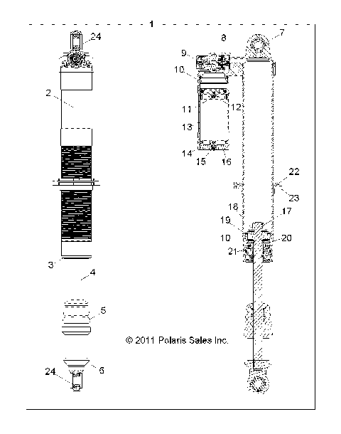 SUSPENSION, FRONT SHOCK - Z14JT9EFX (49RGRSHOCKFRT7043795)