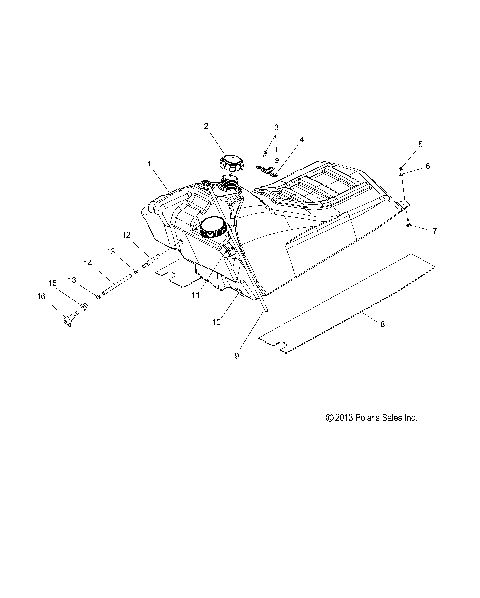 FUEL SYSTEM, FUEL TANK ASM. - S14CE5BSL/BEL (49SNOW FUEL14550)