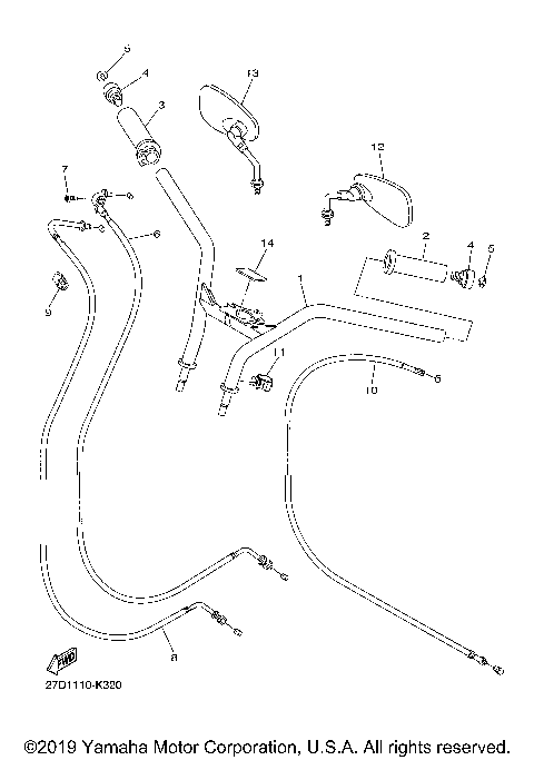 STEERING HANDLE CABLE