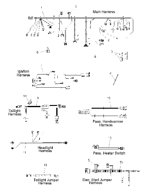 ELECTRICAL, WIRING HARNESSES - S09PT6HS/HE (49SNOWHARNESS09600TRG)