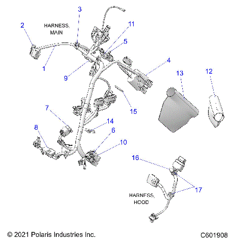 ELECTRICAL, WIRE HARNESS - S22TDL6KSA ALL OPTIONS (601341)