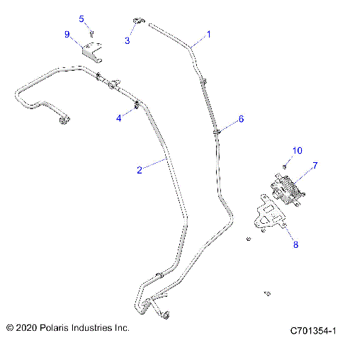BODY, FUEL LINES, STD. - Z21NAE92AG/AX (C701354-1)