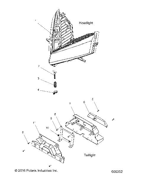 ELECTRICAL, HEADLIGHT and TAILLIGHT - S21EEF6PSL/PEL (600352)