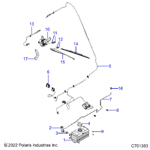 BODY, WATER BOTTLE PUMP ASM AND WIPER KIT - R22RSV99AG/BG/2AG/2BG (C701383)