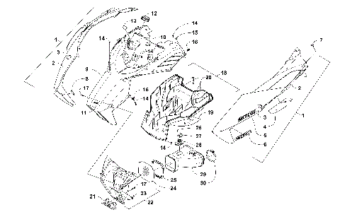 HOOD AND AIR INTAKE ASSEMBLY [102840]