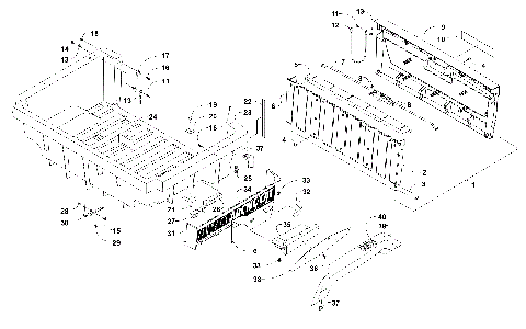 CARGO BOX AND TAILGATE ASSEMBLY [301305]