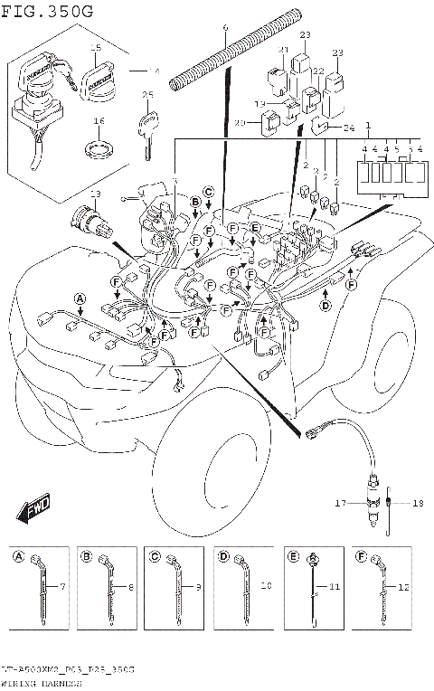 WIRING HARNESS (LT-A500XPZM2 P03)
