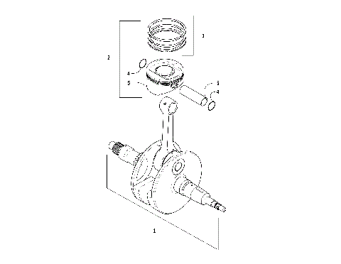 CRANKSHAFT AND PISTON ASSEMBLY [94487]