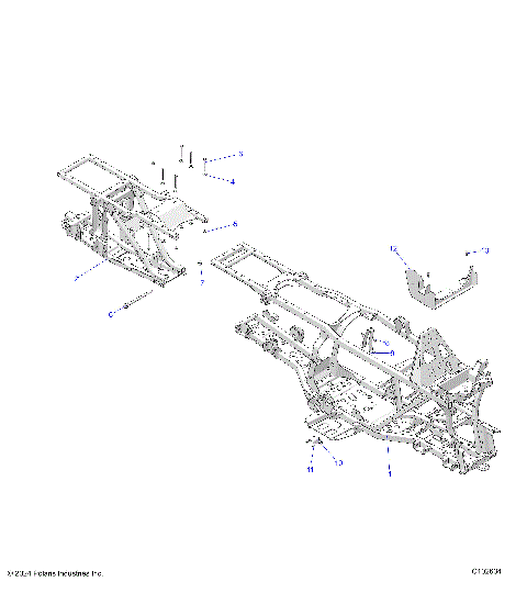 CHASSIS, FRAME - A25SKE57C1/CK/E1/EK (C102634)