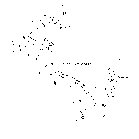 ENGINE, EXHAUST - A13NA32FA (49ATVEXHAUST12TB)