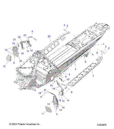 CHASSIS, FOOTRESTS, AND RUNNING BOARDS - S25TFG8RS (C602850)