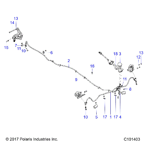 BRAKES, BRAKE LINES AND MASTER CYLINDER - A19HAA15N7 (C101403)