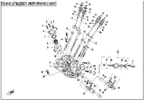 CYLINDER HEAD NO.2 ASSY.